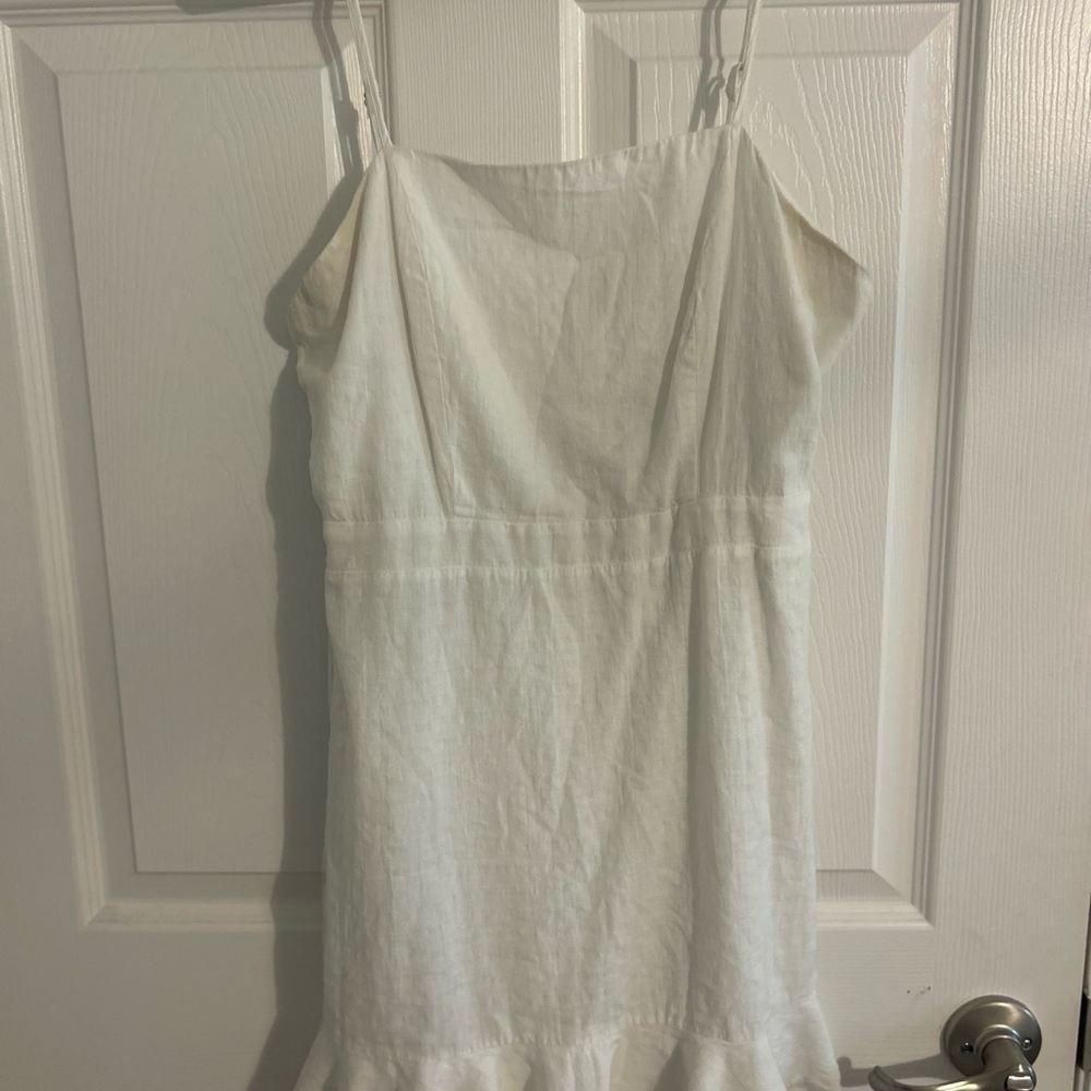 Chic White Linen Dress